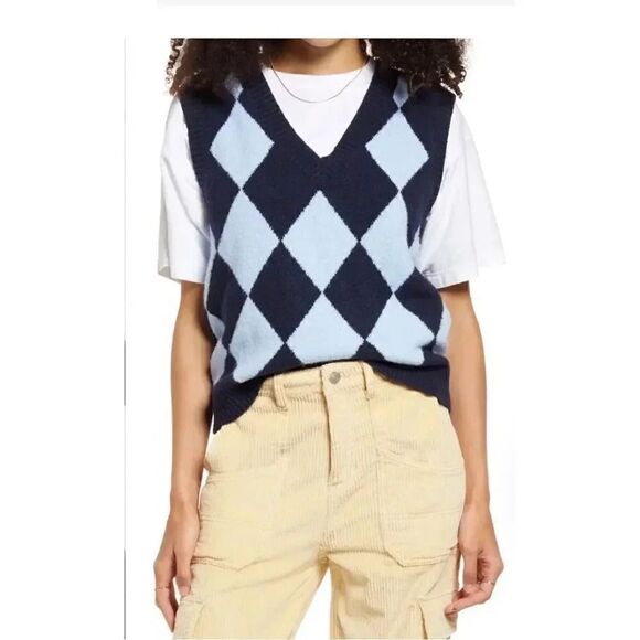 BP DISCO VEST SWEATER:BLUE- NAVY DIAMOND:S
BLUE SZ S - Picture 3 of 15